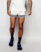 Fila Vintage Cuffed Mini Shorts - White