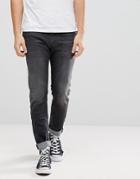 Diesel Thommer Jeans In Washed Black - Gray