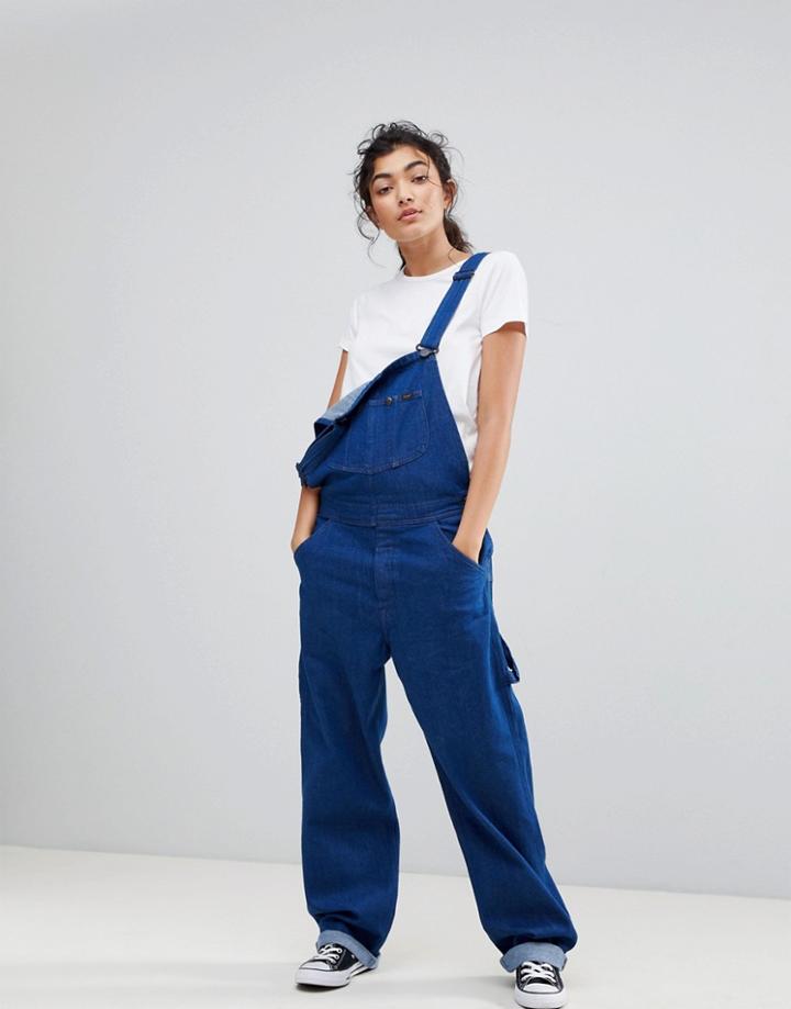 Lee Straight Leg Denim Overall - Blue