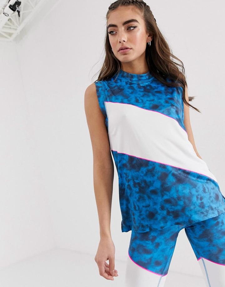 Asos 4505 Contrast Panel Tank - Multi