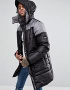 Puffa Padded 3/4 Length Coat - Black