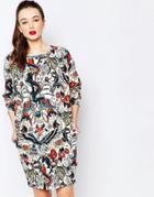 Love Moschino Tattoo Oversized T-shirt Dress - White