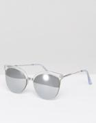 New Look Mirrored Cat Sunglasses - Brown