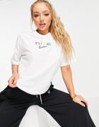 Nike Training One Rainbow Dry T-shirt In White