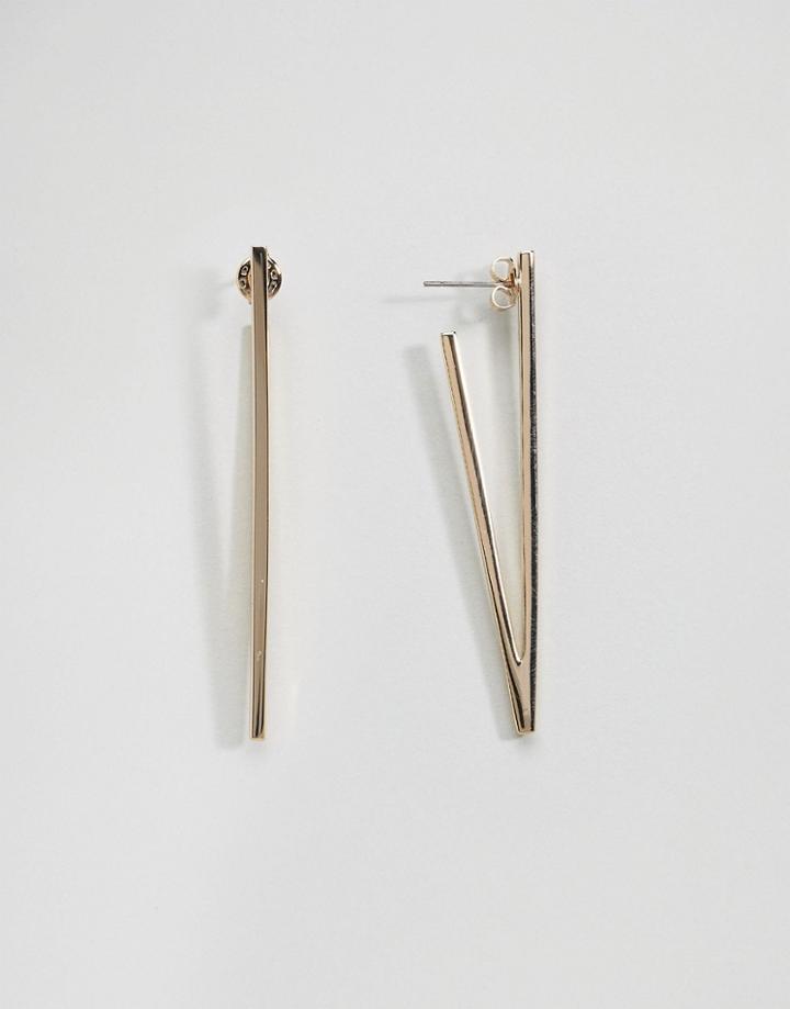Fiorelli V Hoop Earrings (+) - Gold