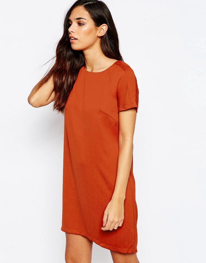Ax Paris Shift Dress - Rust