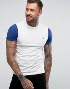 Fred Perry Sports Authentic Slim Fit Color Block Panel T-shirt White - White