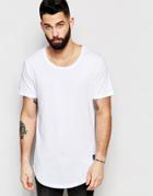 Only & Sons Longline T-shirt - White