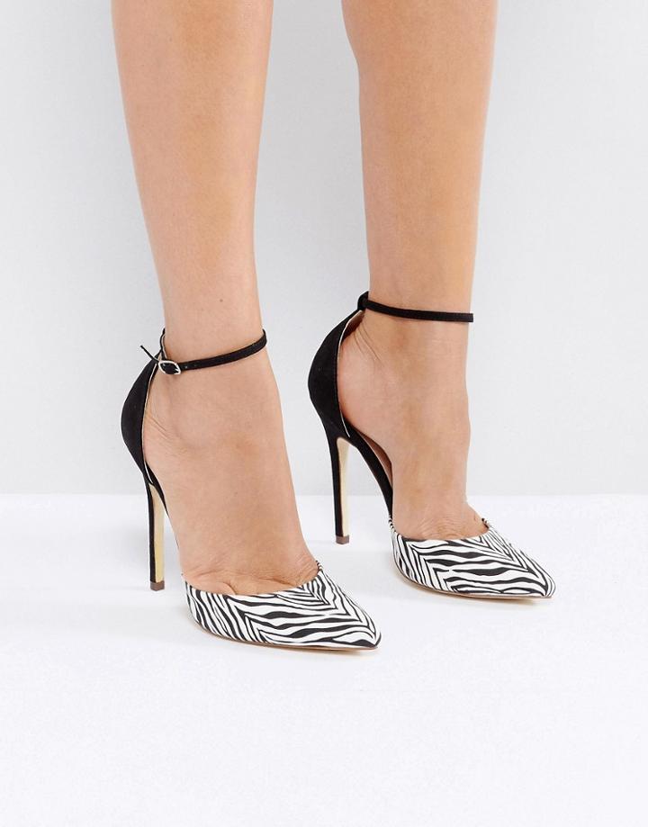 London Rebel Point Court Shoe - Black