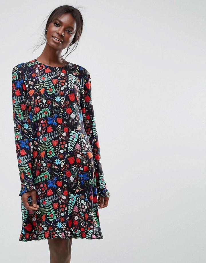 Y.a.s Floral Printed Smock Dress - Multi