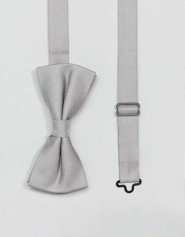 Twisted Tailor Bow Tie In Gray - Gray