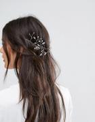 Asos Bridal Bead Back Hair Piece - Clear