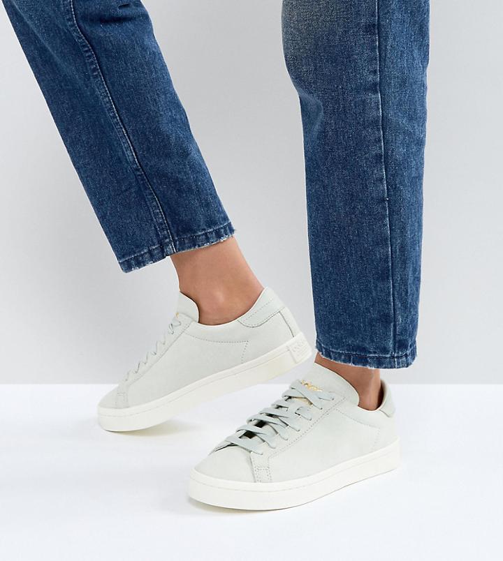 Adidas Originals Court Vantage Sneakers In Pale Green - Green