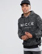 Nicce Splatter Hoody - Black