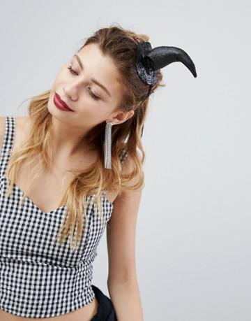 Prettylittlething Halloween Witches Headband - Black