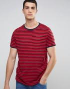 Celio Striped T-shirt - Red