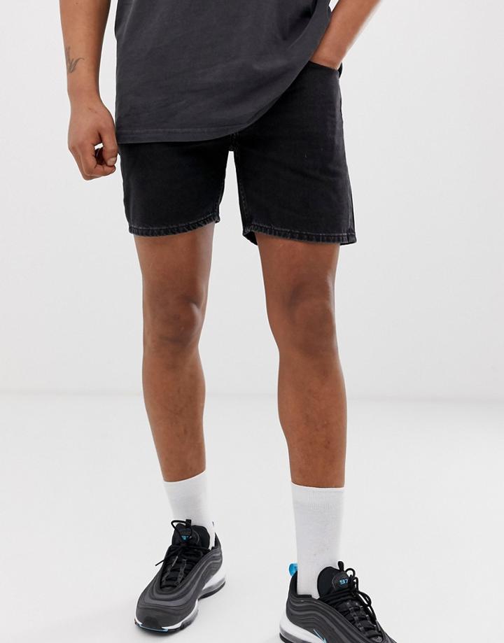 Cheap Monday Sonic Denim Shorts - Black