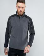 The North Face Glacier Delta Sweat 1/4 Zip Gray Heather/black - Gray