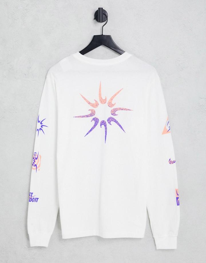 Nike Festival Hbr Logo Long Sleeve T-shirt In White
