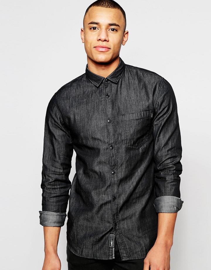 Jack & Jones Shirt With Pocket - Black
