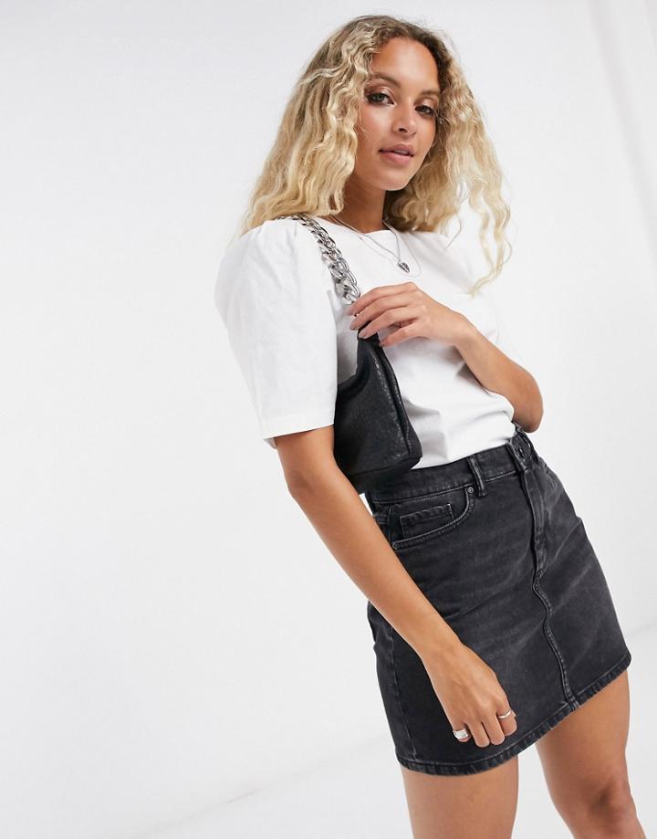 Only Top With Cotton Sleeves In White
