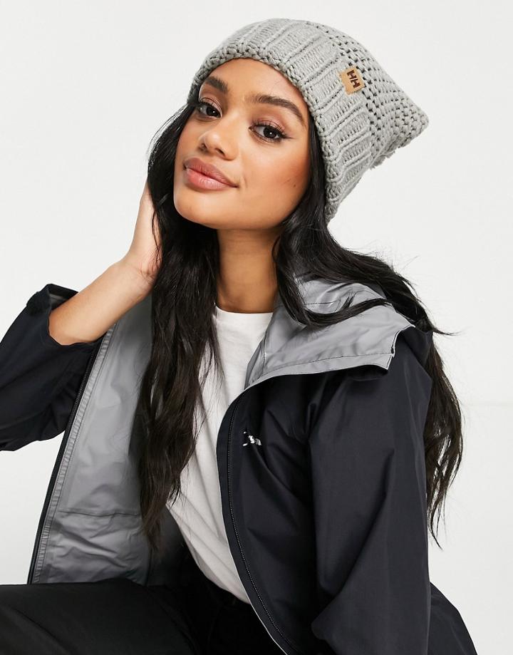Helly Hansen Calgary Chunky Beanie In Gray