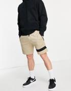 Bershka Set Shorts In Beige-neutral