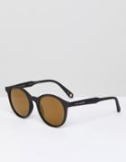 Ted Baker Tb1503 001 Odell Round Sunglasses In Black - Black