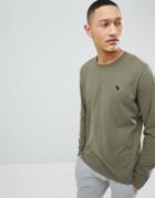 Abercrombie & Fitch Long Sleeve T-shirt With Moose Logo In Green - Green