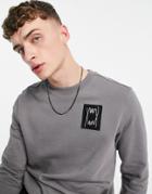 Puma Hoops Oversized Sweatshirt In Gray-grey