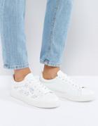 New Look Jewelled Lace Up Sneaker - White