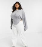 Asos 4505 Curve Sweatpants With Corset Detail Waist-white