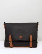 Mi-pac Classic Satchel With Tan Contrast - Black
