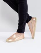 Soludos Rose Gold Espadrille - Copper