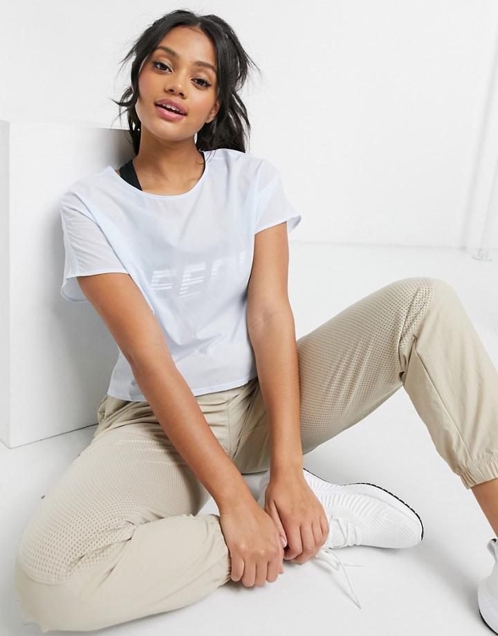 Reebok Crossfit Light Woven T-shirt In Glass Blue