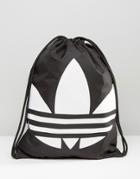Adidas Originals Drawstring Backpack In Black Aj8986 - Black