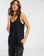 Asos Design Ultimate Organic Cotton Tank In Black