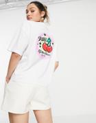 Vans Occasion Back Print Crop T-shirt In White
