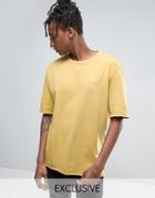 Puma Distressed Oversized T-shirt In Yellow Exclusive To Asos 57530702 - Yellow