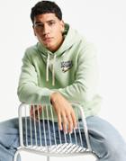 Nike Futura Fantasy Creature Graphic Back Print Fleece Hoodie In Dusty Green