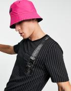 Mauvais Pinstripe Buckle Strap Pocket Coordinating T-shirt In Black