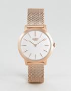 Henry London Mesh Watch In Rose Gold 34mm - Gold