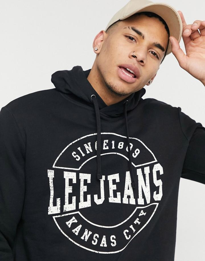 Lee Graphic Hoodie In Black