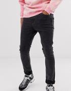 Cheap Monday Tight Skinny Jeans In Black Terra
