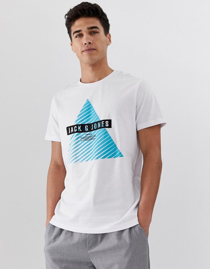 Jack & Jones Geo Logo T-shirt-white