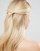 Designb Arrow Triangle Hair Clip - Gold