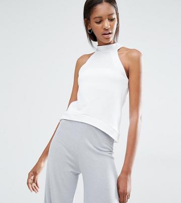 Stitch & Pieces Turtleneck Top - White