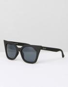 Quay Australia Harper Cat Eye Sunglasses - Black