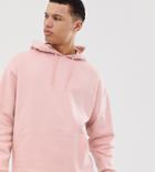 Asos Design Tall Oversized Hoodie In Light Pink - Pink