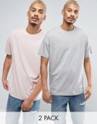 Asos 2 Pack Oversized T-shirt Save - Multi